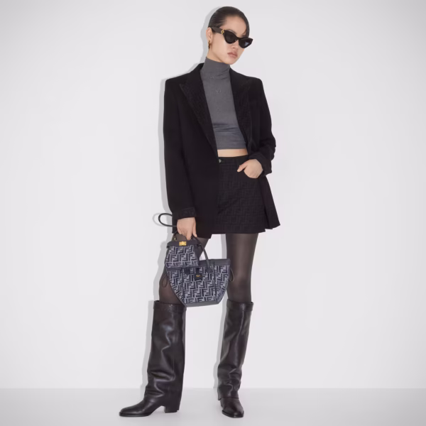 BLACK SHIRTS IN COTTON WITH STRIPES